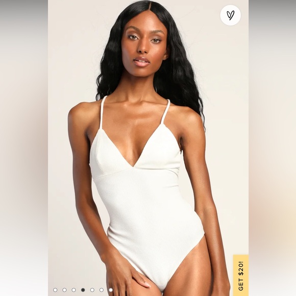 Chic Spin White Sleeveless Lace-Up Backless Bodysuit - Picture 6 of 10